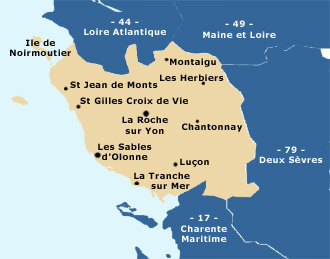 carte de Vendée